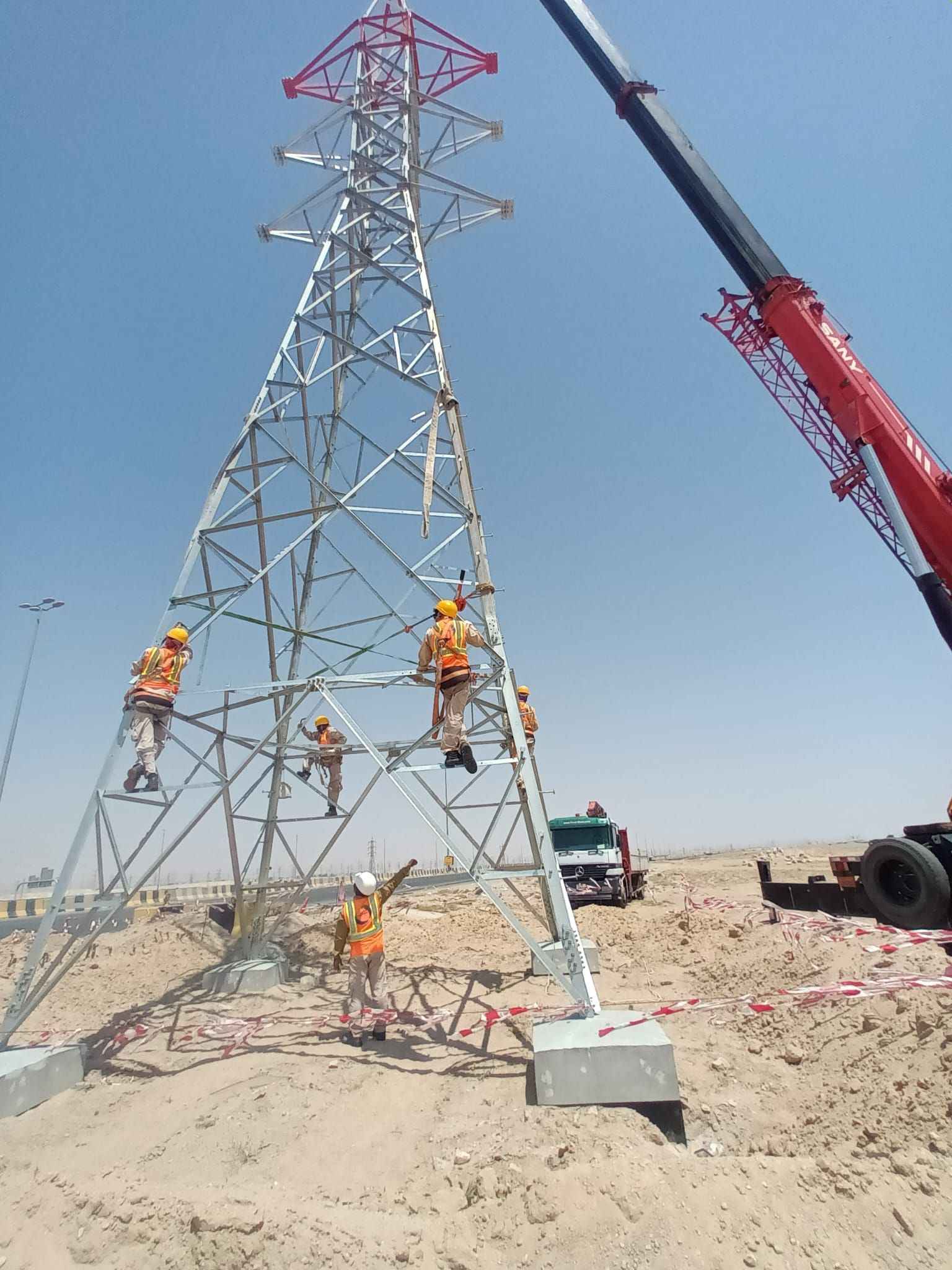 Over Head Power Transmission Line Construction
